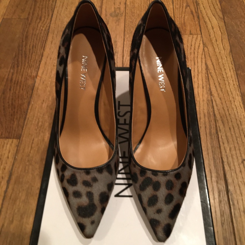 Nine West MARTINA Pumps (Black Leopard /SIze 6)